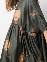 Thumbnail for your product : UMA WANG Faces-Print Midi Dress