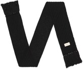 Thumbnail for your product : Gucci Knit wool scarf with label