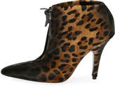 Thumbnail for your product : Tom Ford Leopard-Print Ankle-Tie 105mm Bootie, Black/Multi
