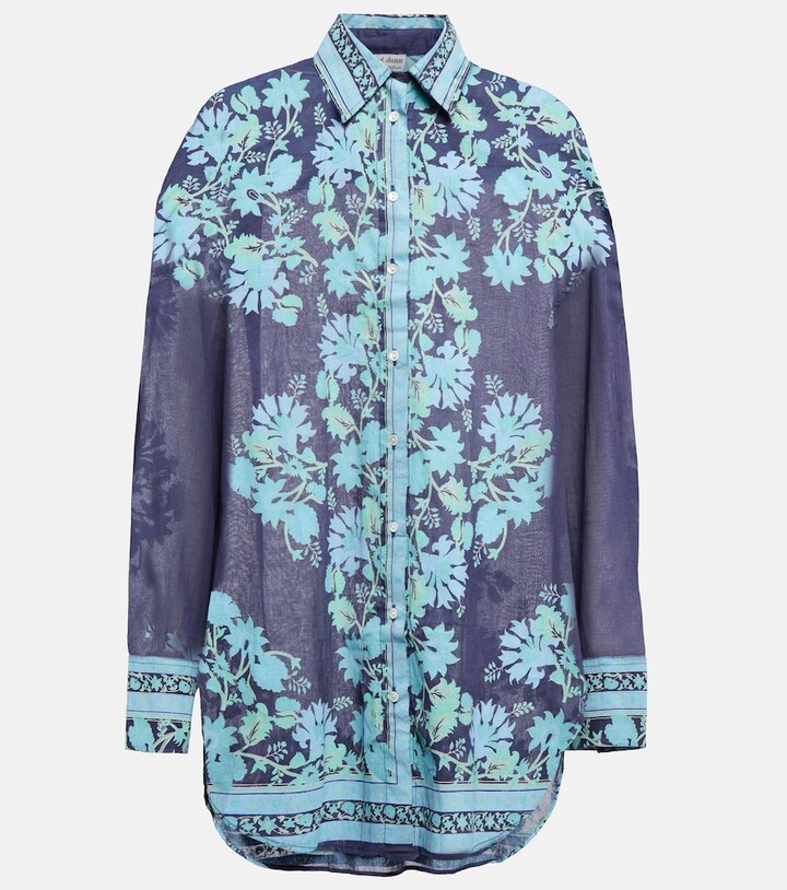 Juliet Dunn Floral cotton shirt