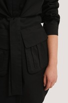 Thumbnail for your product : Chloé B X NA-KD Tie Front Pocket Dress