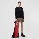 Thumbnail for your product : Burberry Embroidered Logo Cashmere Hooded Top