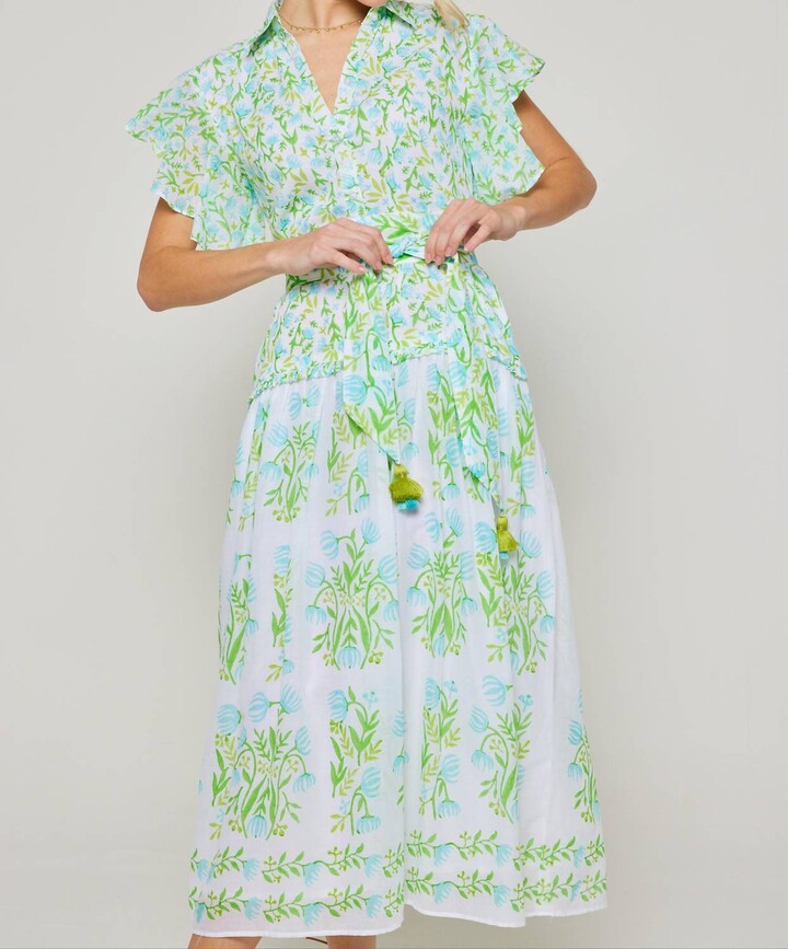 Bella Tu Ruffle Dress In Tulip