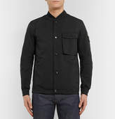 Thumbnail for your product : Stone Island Logo-Appliqued Garment-Dyed Canvas Bomber Jacket
