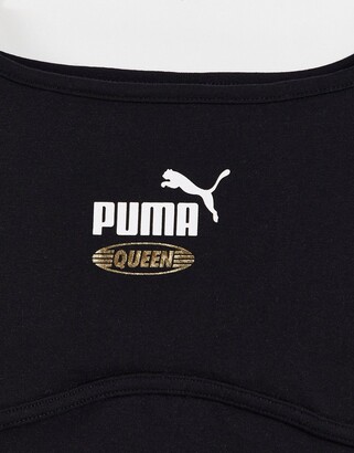 Puma Queen PLUS structured bralette in black