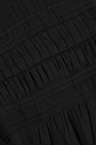 Thumbnail for your product : Marant Étoile - Lanikaye Ruffled Tiered Cotton-voile Mini Dress - Black