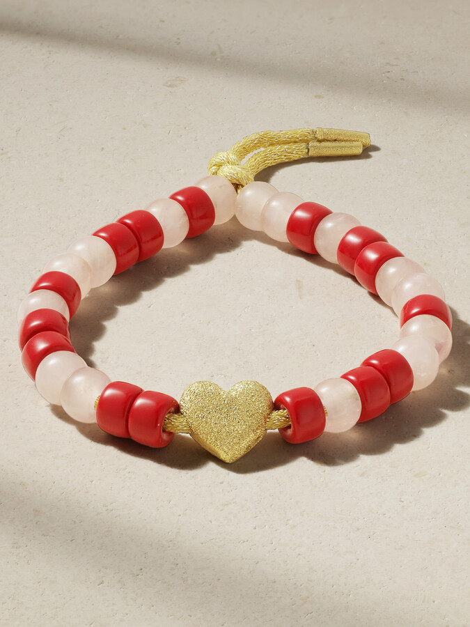 Carolina Bucci Caro Gold-plated And Cotton Bracelet - One