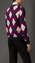 Thumbnail for your product : Burberry Cashmere Argyle Sweater