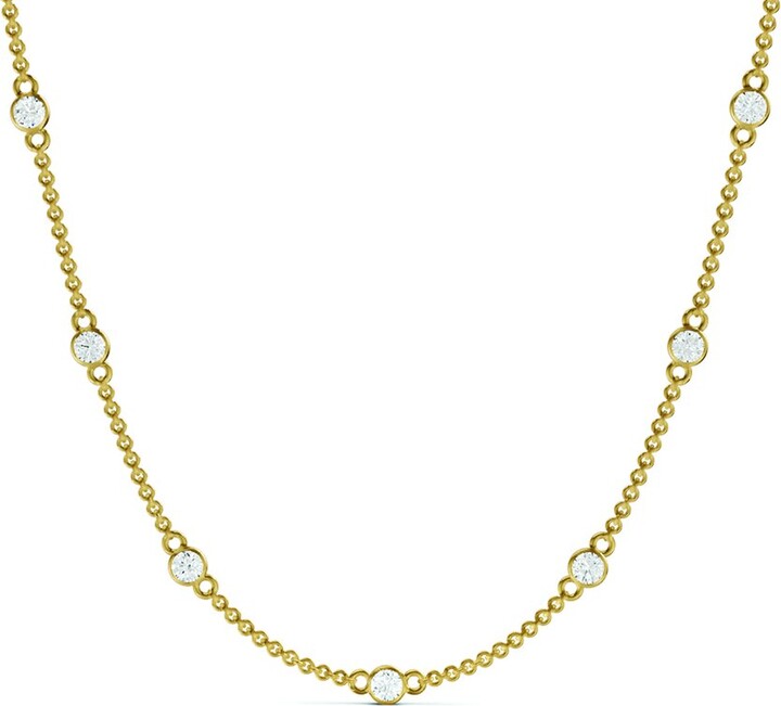 Lab Grown Diamonds 14K 0.75 Ct. Tw. Lab-Grown Diamond Necklace
