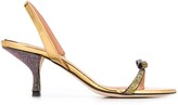 Thumbnail for your product : Marco De Vincenzo Crystal Bow 80mm Sandals