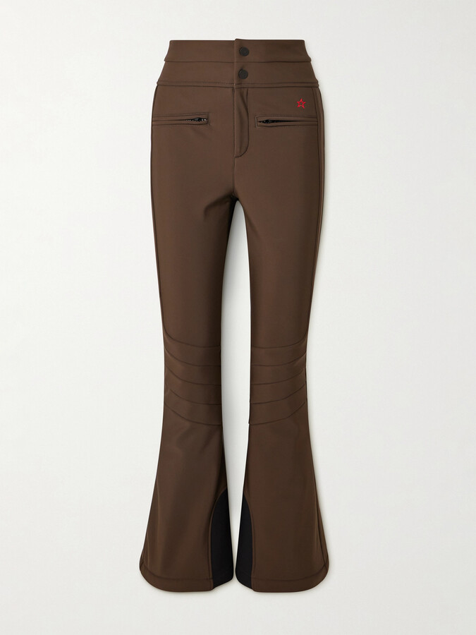 Perfect Moment - Aurora Embroidered Bootcut Ski Pants - Brown