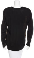 Thumbnail for your product : Equipment Leopard-Print Wool Cardigan