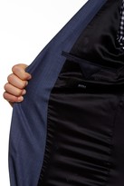 Thumbnail for your product : HUGO BOSS Blue Sharkskin Two Button Notch Lapel Wool Blazer