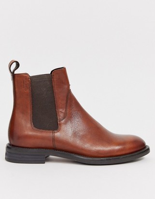 Vagabond Amina chelsea boots in brown leather