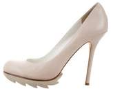 Thumbnail for your product : Camilla Skovgaard Leather Round-Toe Pumps