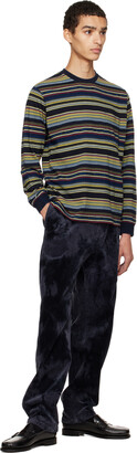Beams Multicolor Striped Long Sleeve T-Shirt