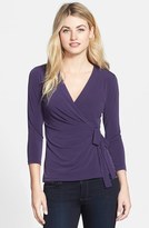 Thumbnail for your product : Anne Klein Faux Wrap Top (Regular & Petite)