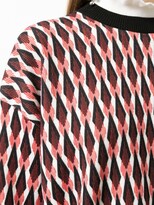 Thumbnail for your product : Paco Rabanne Geometric-Pattern Merino-Blend Jumper