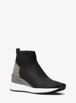 michael kors skyler wedge sneaker booties