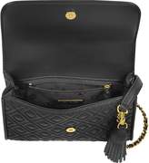 Thumbnail for your product : Tory Burch Fleming Black Leather Small Convertible Shoulder Bag