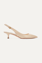 Thumbnail for your product : Prada Patent-leather Slingback Pumps