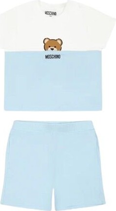 MOSCHINO BAMBINO Teddy Bear Printed Shorts Set