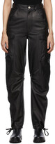Thumbnail for your product : ATTICO Black Leather Cargo Pants