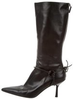 Thumbnail for your product : Gucci Leather Horsebit-Embellished Boots