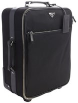 Thumbnail for your product : Prada black signature nylon rolling suitcase