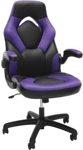 Trisvision RESPAWN 3085 Ergonomic Gaming Chair for Adults, High Back Office Chair with Headrest and Flip Up Arms, Leather Racing Style Gaming Seat with Lumbar...