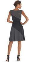Thumbnail for your product : White House Black Market Sleeveless Twist Polka Dot Fit and Flare Dress