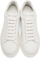 Thumbnail for your product : Alexander McQueen Off-White Daim Velour Oversized Sneakers