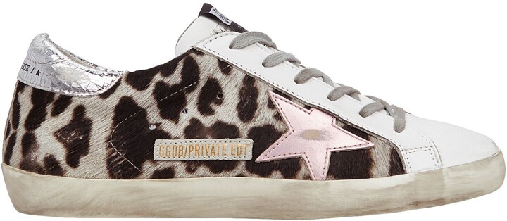 Golden Goose Superstar Leopard Low-Top Sneakers - ShopStyle