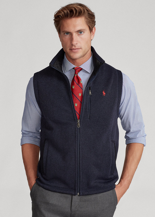 ralph lauren fleece mockneck pullover