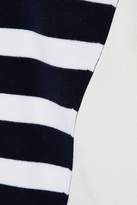 Thumbnail for your product : Rag & Bone Cecilee Stretch Knit-paneled Striped Merino Wool-blend Sweater