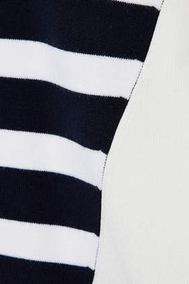 Rag & Bone Cecilee Stretch Knit-paneled Striped Merino Wool-blend Sweater