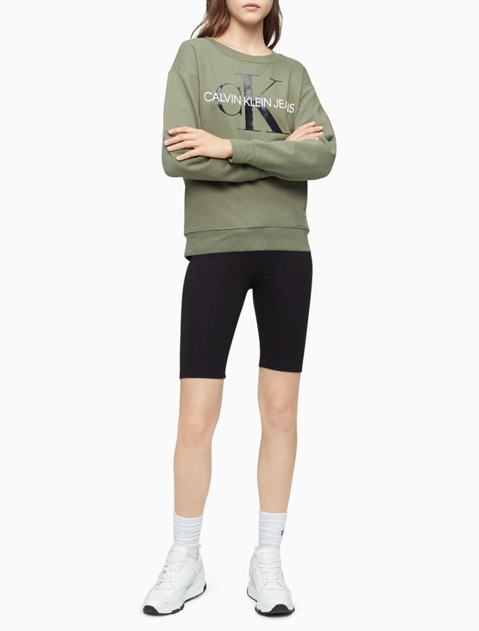 monogram logo crewneck sweatshirt
