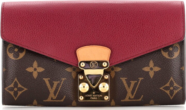 Louis Vuitton Pallas Red Leather Wallet (Pre-Owned)
