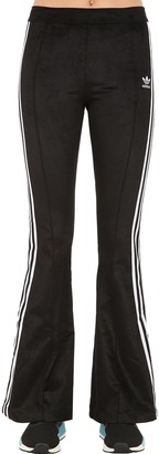 adidas Flared Cotton Blend Track Pants