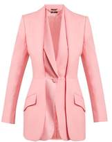 Thumbnail for your product : Alexander McQueen Wool Blend Double Lapel Blazer - Womens - Pink