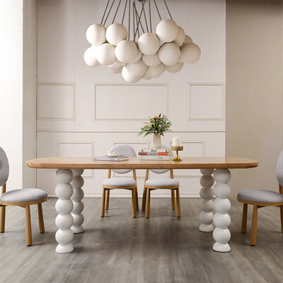 StyleCrafted Furniture 4 - Person Brown Rectangular Solid Wood Dining Table Set