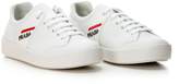 Thumbnail for your product : Prada Linea Rossa Prada White Logo Panel Low-top Sneakers