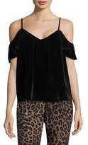 Thumbnail for your product : Joie Adorlee Cold-Shoulder Velvet Top
