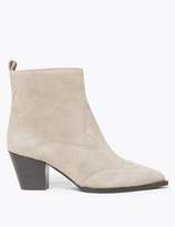 Thumbnail for your product : M&S CollectionMarks and Spencer Leather Western Ankle Boots