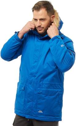 Trespass Mens Jaydin Insulated Waterproof Parka Jacket Blue