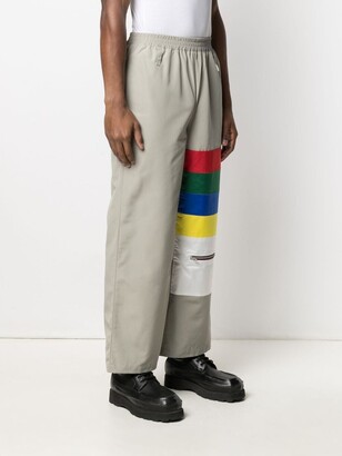 Xander Zhou Stripe-Print Detail Trousers