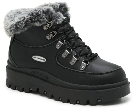 skechers faux fur boots