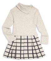 Thumbnail for your product : Petit Bateau Little Girl's Folded Collar Dress