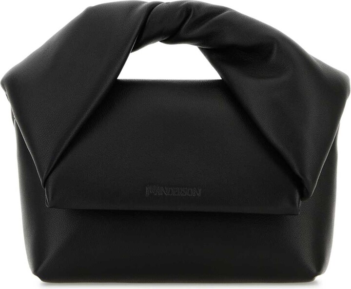 J.W.Anderson Black Leather Small Twister Handbag