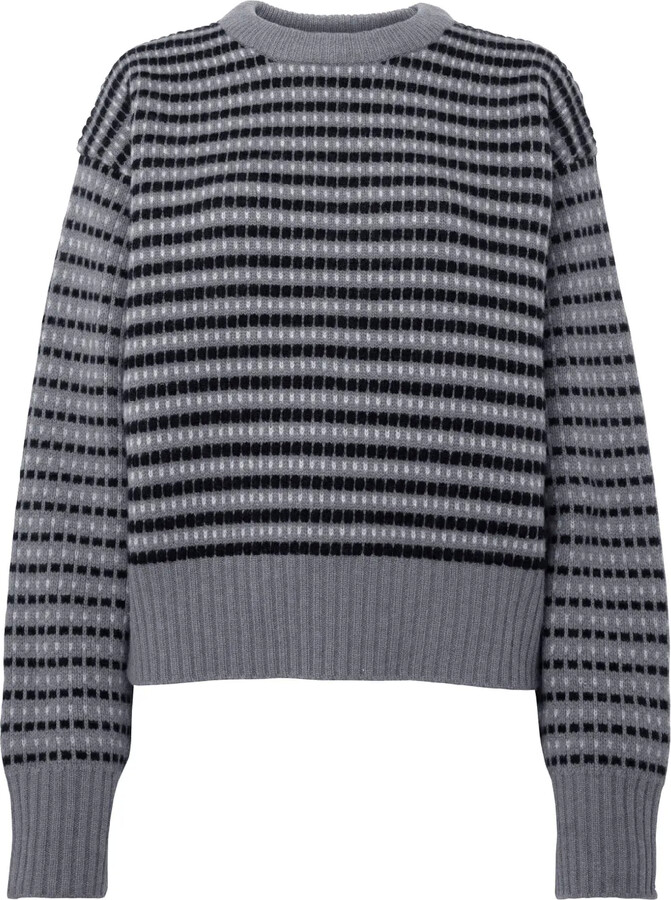 J.W.Anderson Striped-Jacquard Wool Sweater